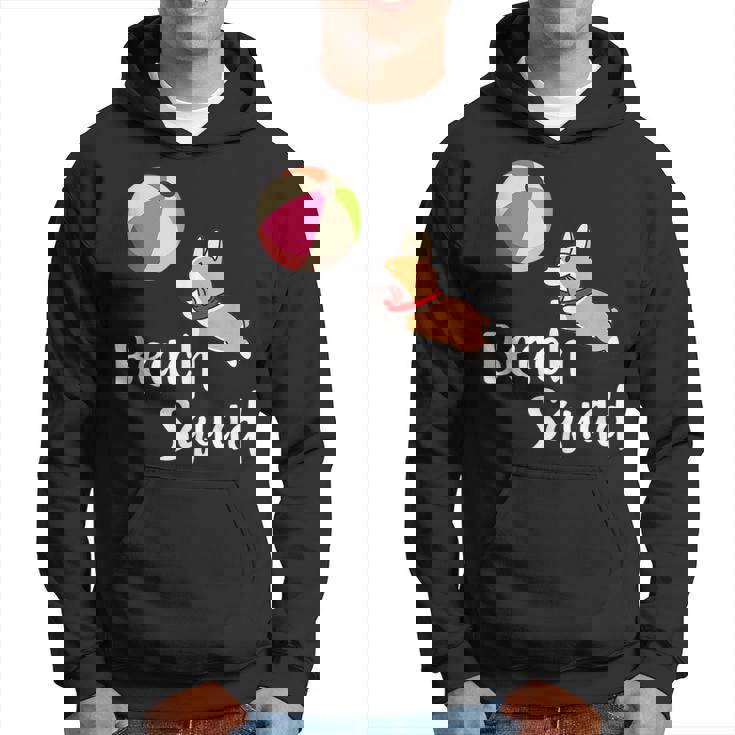 Welsh Corgi Dogs Beach Squad Summer Vacation Gift Outdoors  Hoodie