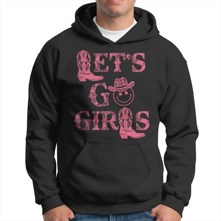 Western Lets Go Girls Bridal Bachelorette Party Matching Hoodie
