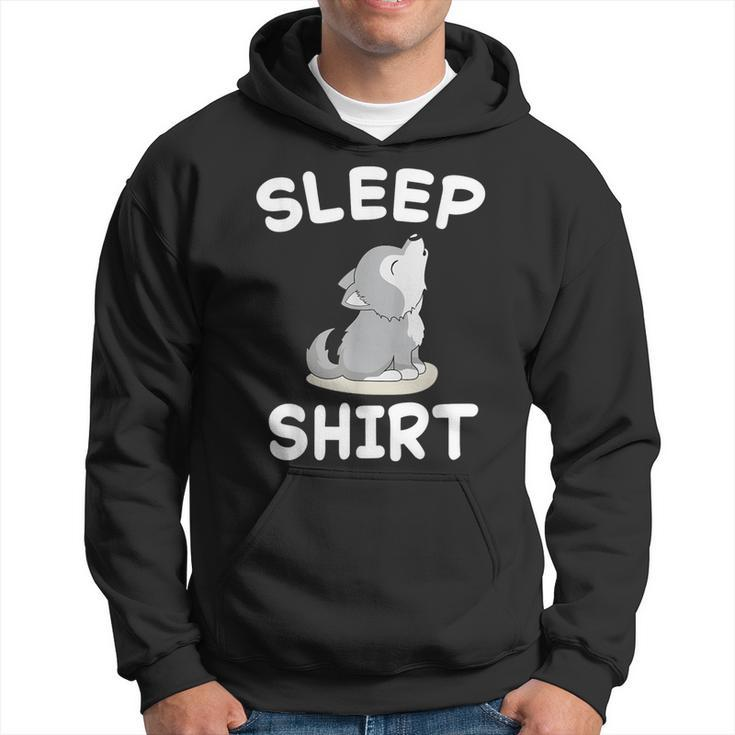 Wolf Nap Sleeping Pajama Nightgown Hoodie