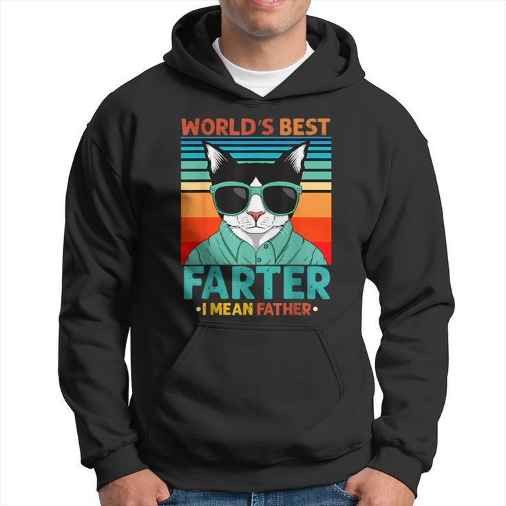 Worlds Best Farter I Mean Father  Best Cat Dad Ever  Hoodie