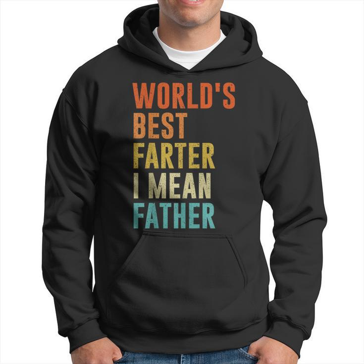 Worlds Best Farter I Mean Father Funny Fathers Day Humor  Hoodie