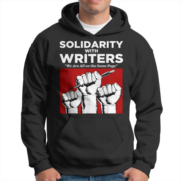 Writers Guild Of America On Strike Solidarity With Writers Hoodie