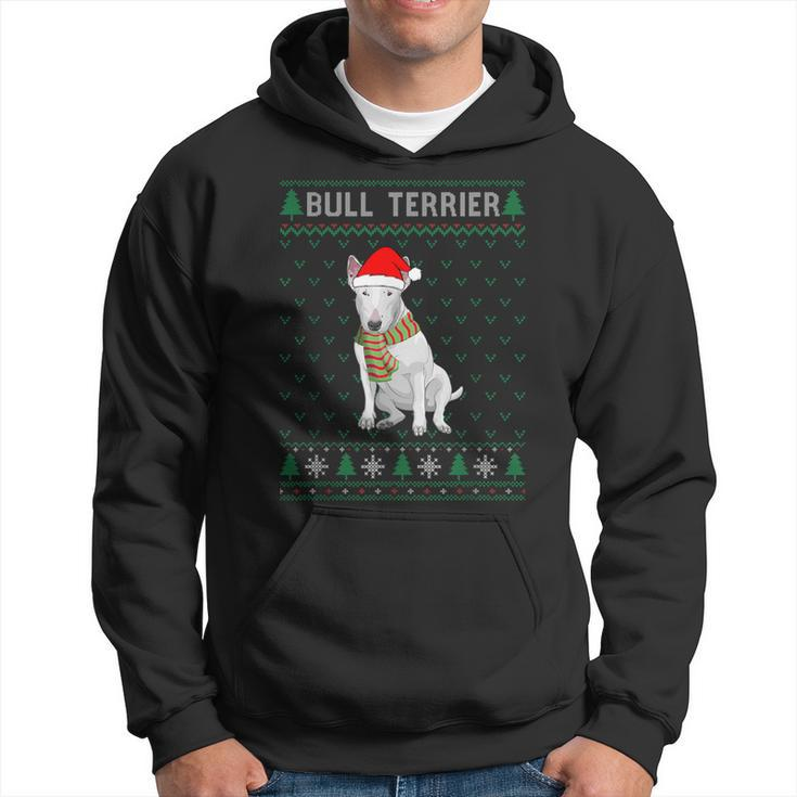 Xmas Bull Terrier Dog Ugly Christmas Sweater Party Hoodie
