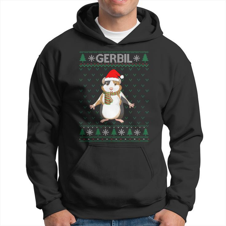 Xmas Gerbil  Ugly Christmas Sweater Party Hoodie