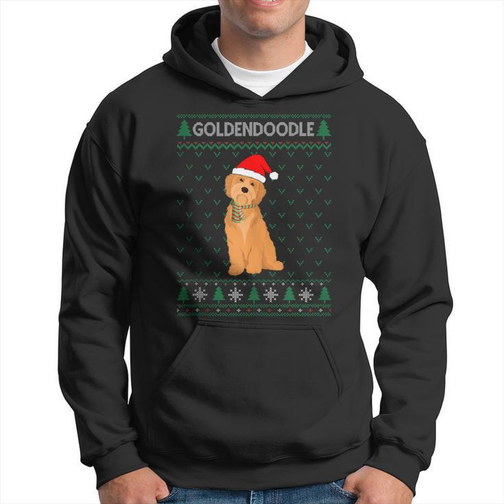 Xmas Goldendoodle Dog Ugly Christmas Sweater Party Hoodie