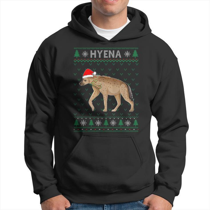 Xmas Hyena  Ugly Christmas Sweater Party Hoodie