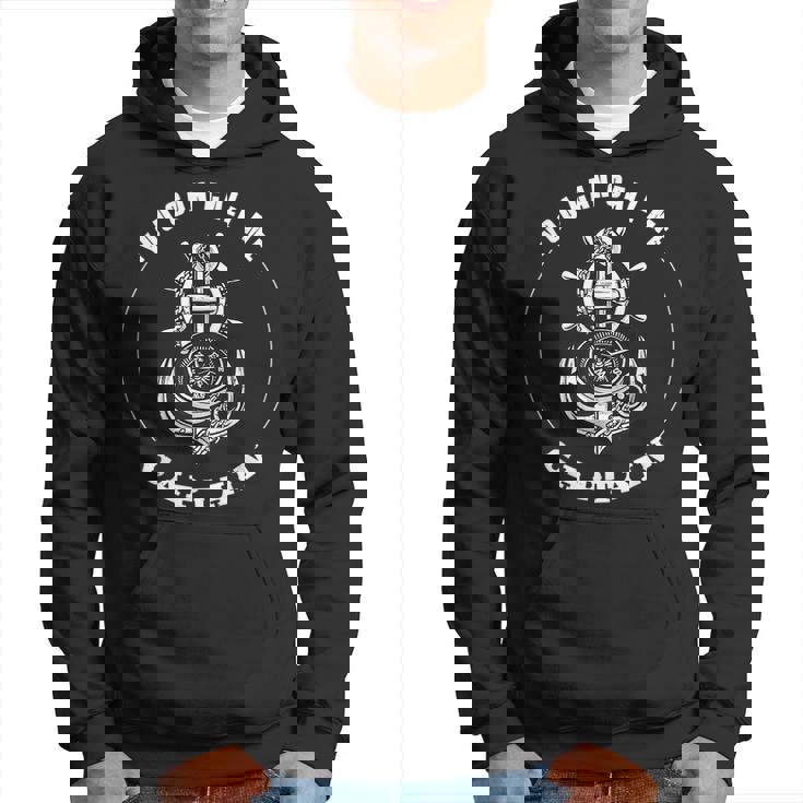 You Can Call Me Captain Ships Wheel Anchor Sailors Compass Hoodie