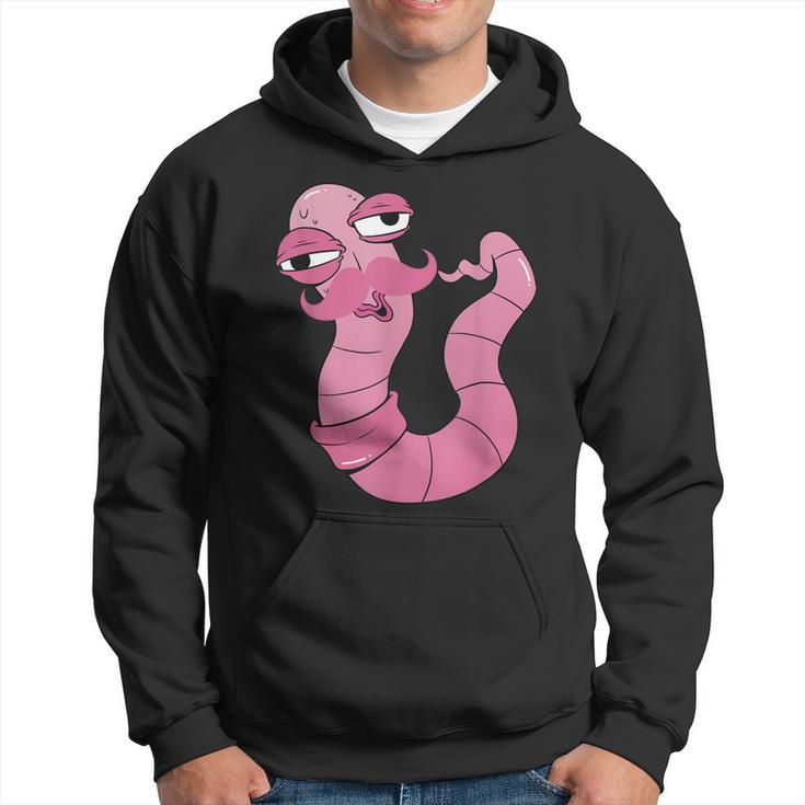 Youre Worm With A Mustache  Funny Meme For Men Women Hoodie