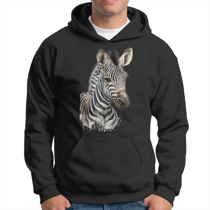 Zebra Watercolor  Hoodie