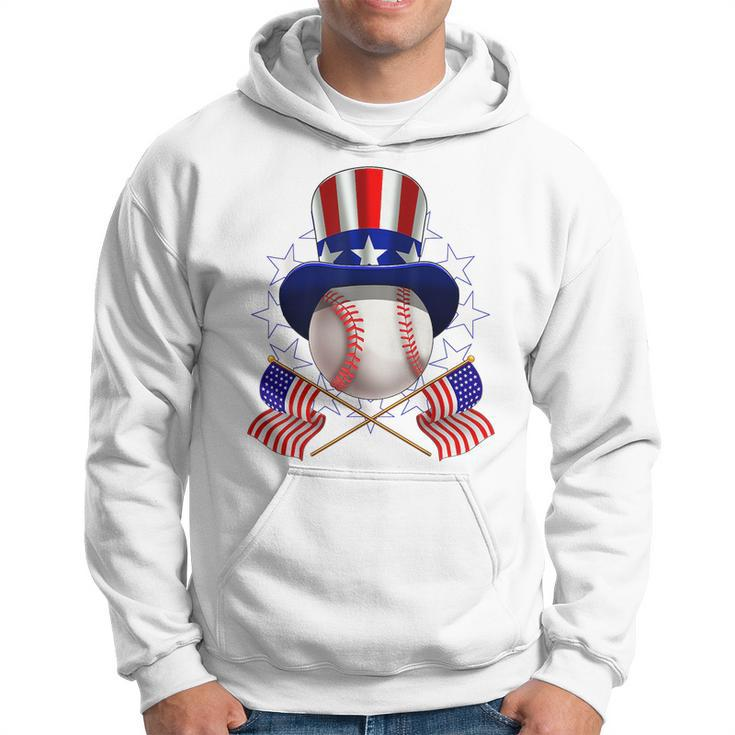4Th Of July American Baseball Uncle Sam Hat Funny  Hoodie