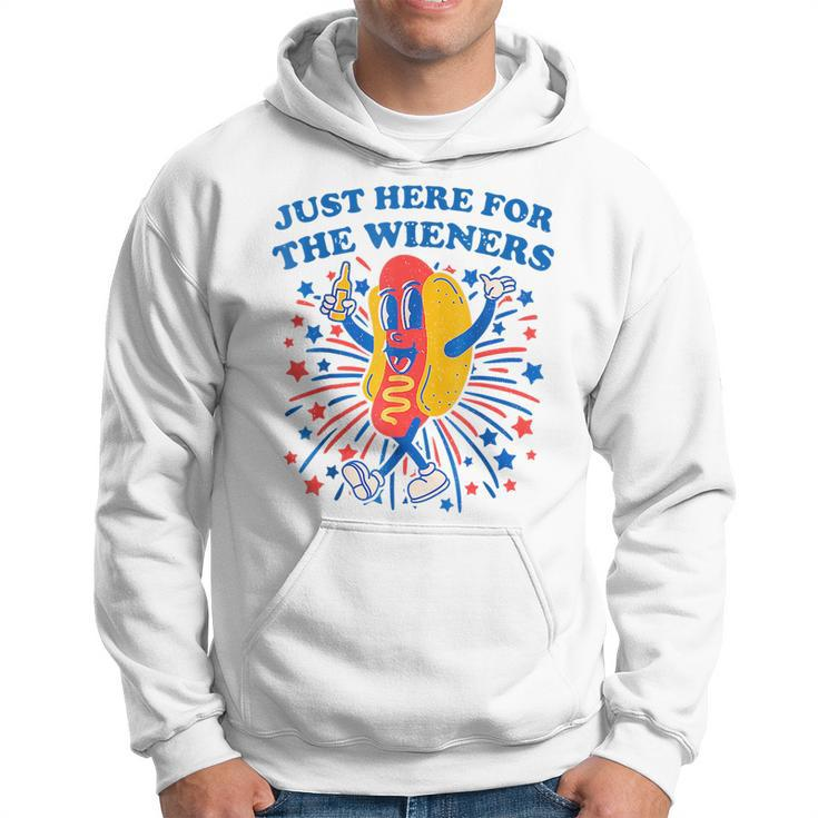 4Th Of July Hot Dog Im Just Here For Wieners  Hoodie