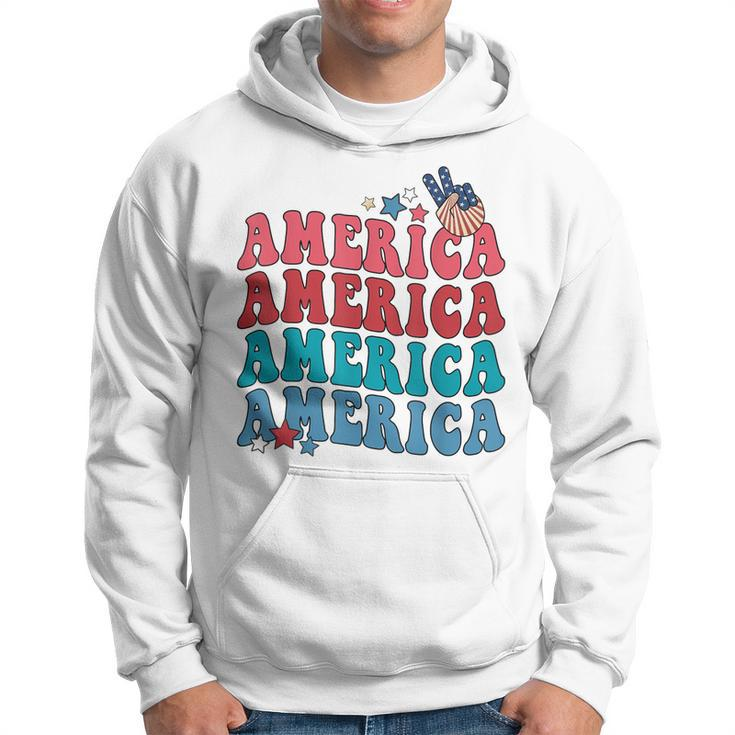 America Patriotic 4Th Fourth Of July Independence Day  Hoodie