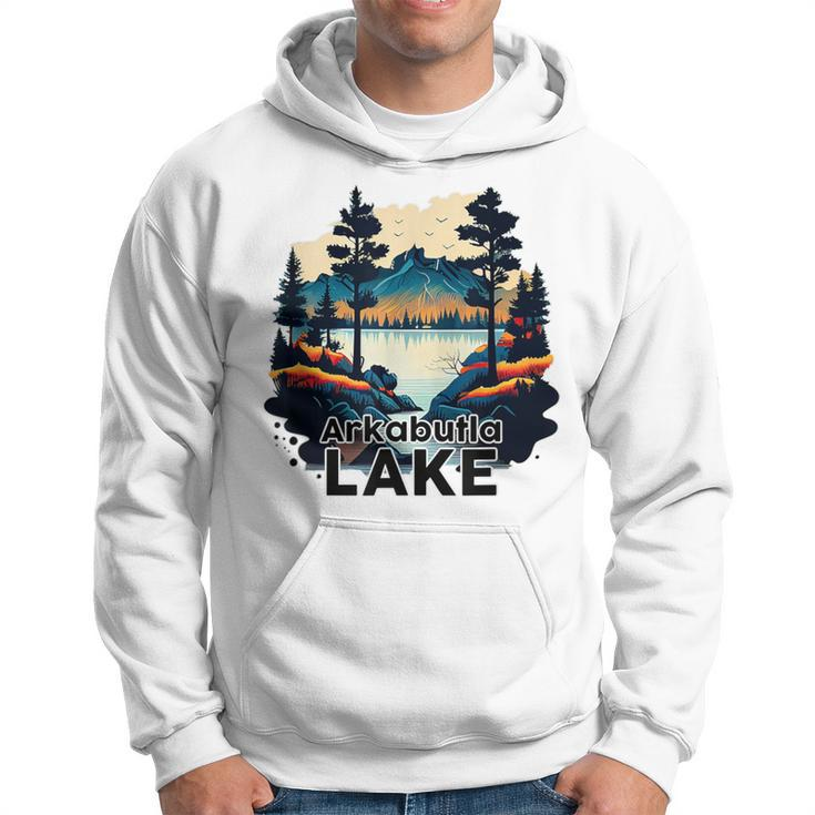 Arkabutla Lake Retro Minimalist Lake Arkabutla Hoodie
