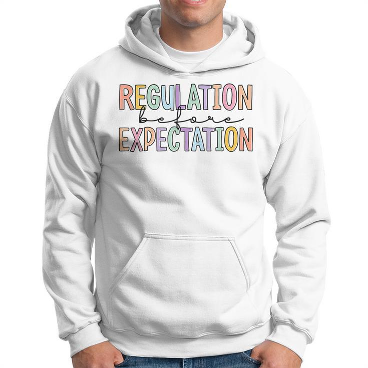 Autism Awareness Acceptance Regulation Before Expectation Hoodie