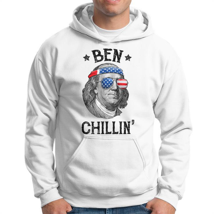 Ben Chillin 4Th Of July Ben Franklin Usa Independence Flag Hoodie