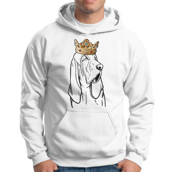 Bloodhound Dog Wearing Crown Hoodie