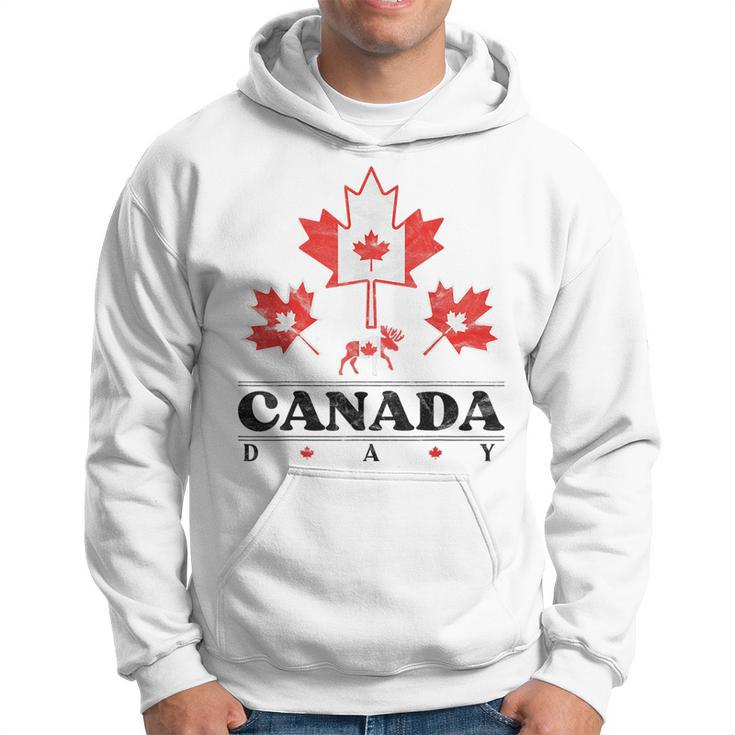 Canada Day Flag Vintage Canadian Maple Leaf Heritage Toddler Canada Funny Gifts Hoodie