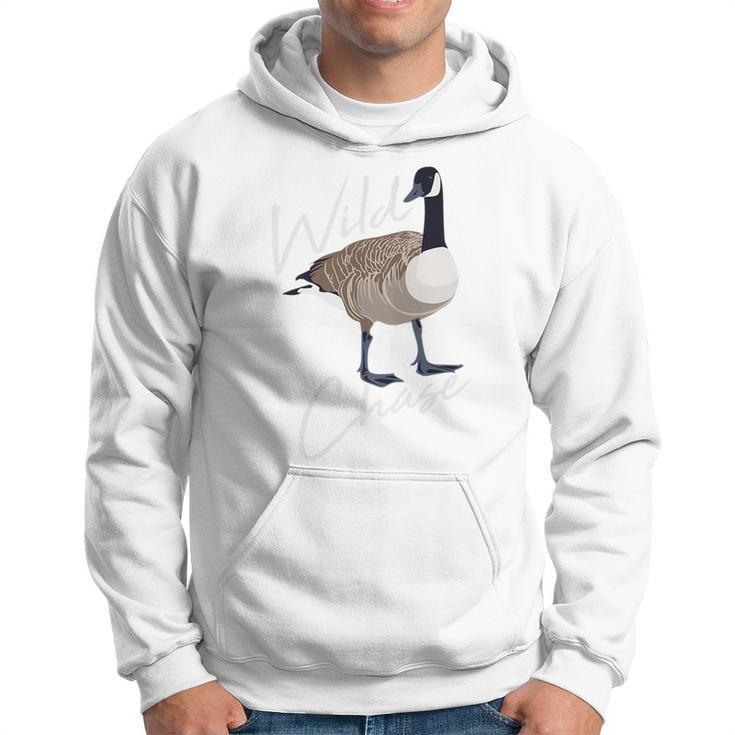 Canadian Goose  Wild Goose Chase Funny Cute Bird Hunter Hoodie