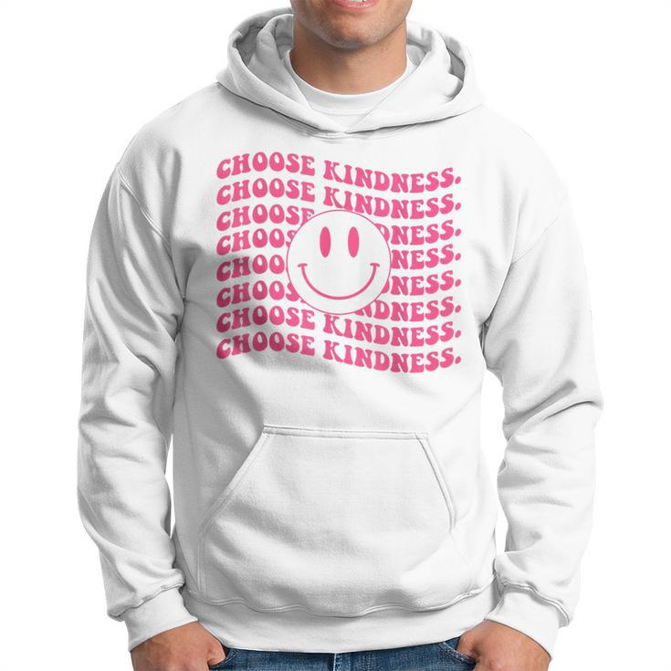 Choose Kindness Pink Smile Face Preppy Aesthetic Trendy  Hoodie