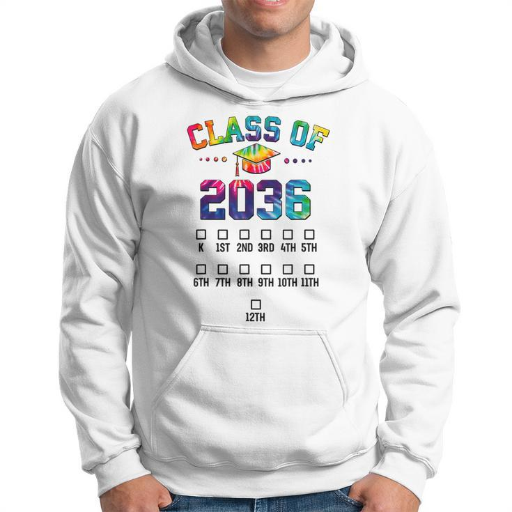 Class Of 2036 Grow With Me With Space For Checkmarks Hoodie