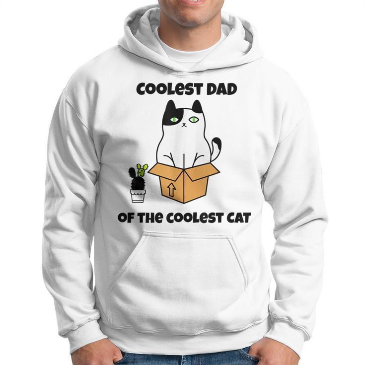 Coolest Dad Of The Coolest Cat Fathers Day Gift Cat Lover  Hoodie