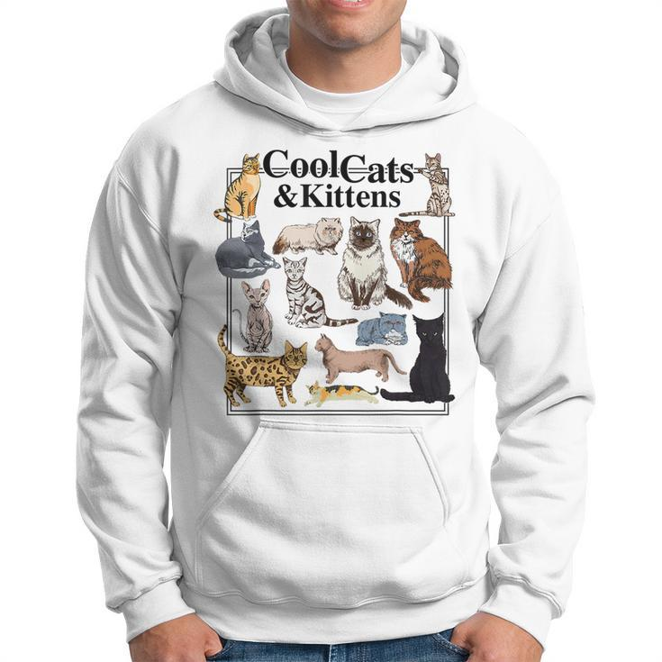 Cools Cat And Kitten Cat Types Funny  Hoodie