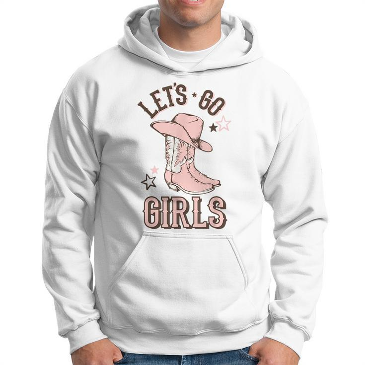 Cowgirl Boots Lets Go Girls Howdy Western Cowgirl  Hoodie