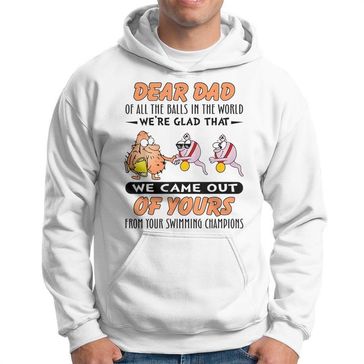 Dear Dad Of All The Balls In World Funny Sperm Fathers Day  Hoodie