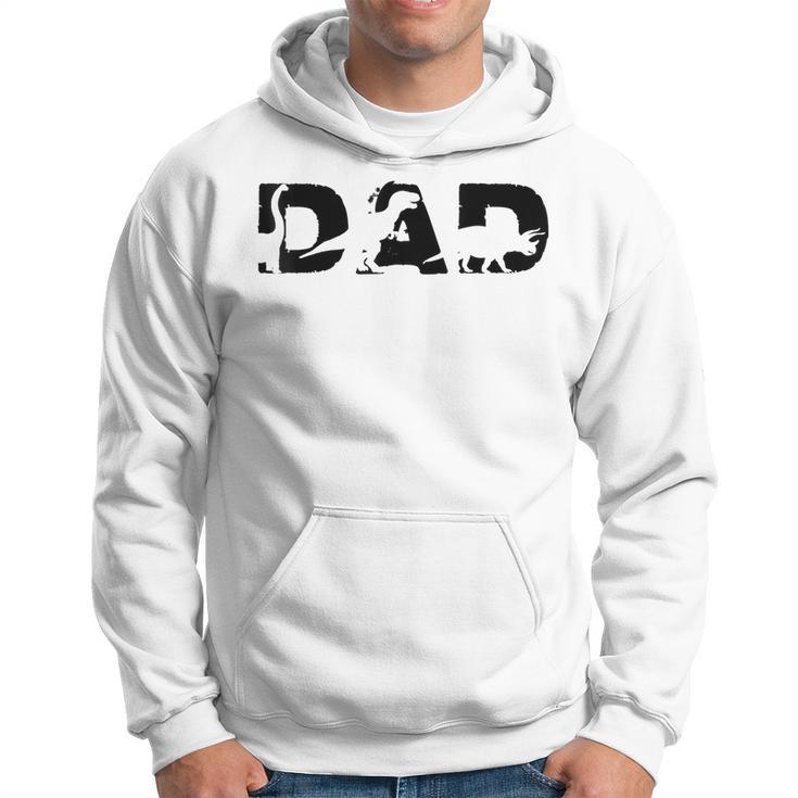 Dinosaur Dad Cute Three Rex Dino For Party In Fathers Day  Hoodie