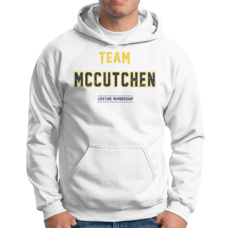 Distressed Team Mccutchen Proud Family Surname Last Name Hoodie