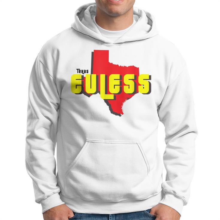 Euless Texas State Outline Retro Tx Hoodie