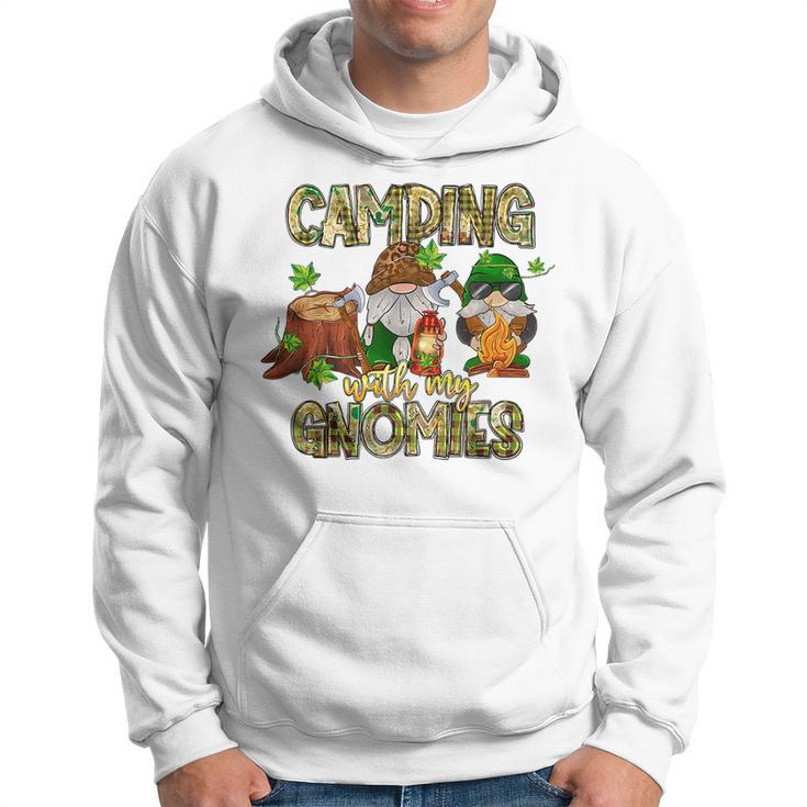 Funny Camping With My Gnomies Gnome Lovers Campers Hoodie
