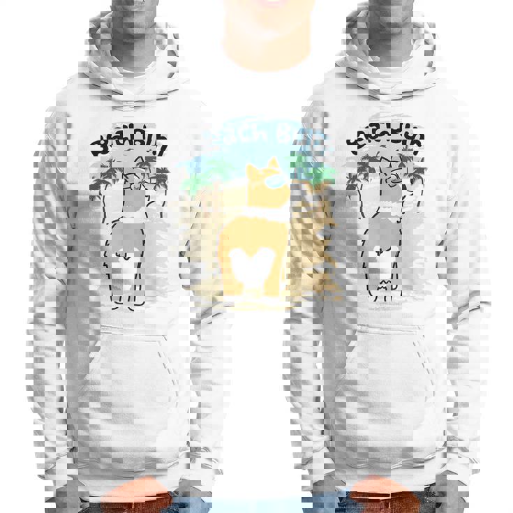Funny Corgi Dog Beach Bum T Hoodie