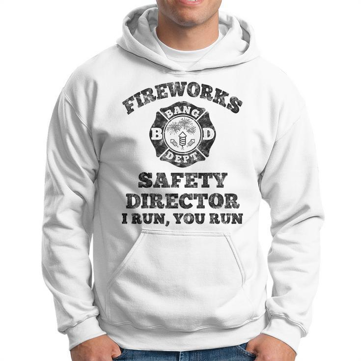 Funny Fireworks Safety Director Firefighter America Red Pyro  Hoodie