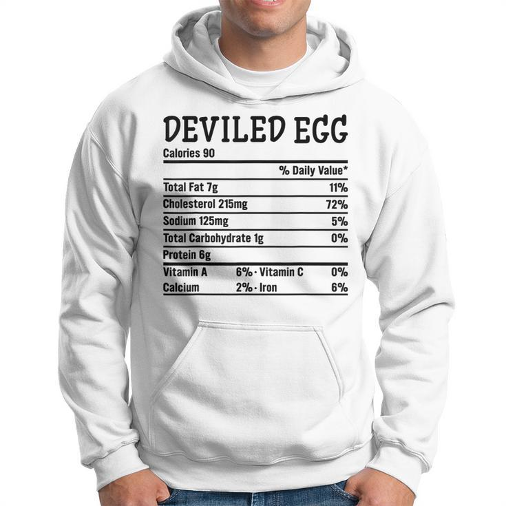 Funny Thanksgiving Xmas Food Facts Deviled Egg Nutrition Hoodie