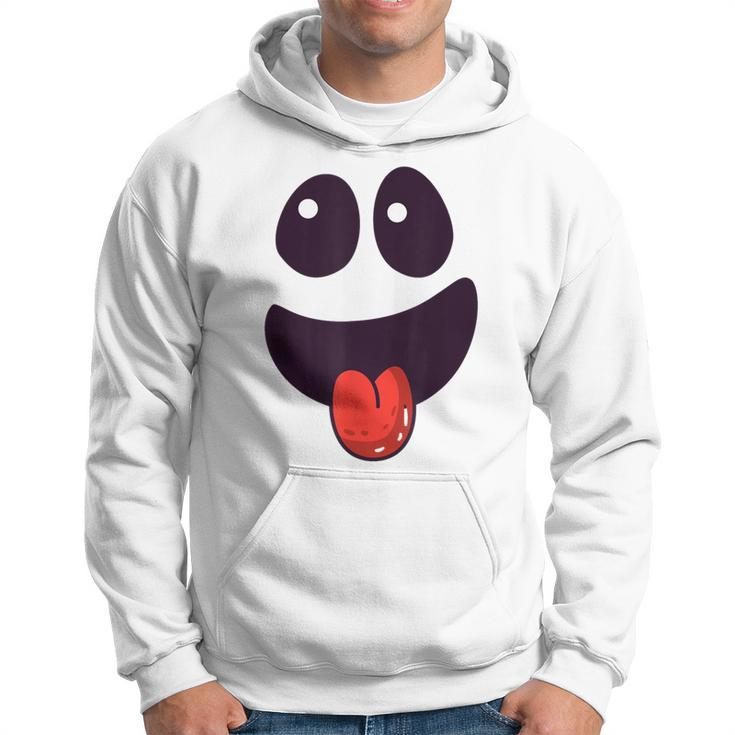 Ghost Scary Face Lazy Halloween Costume Hoodie