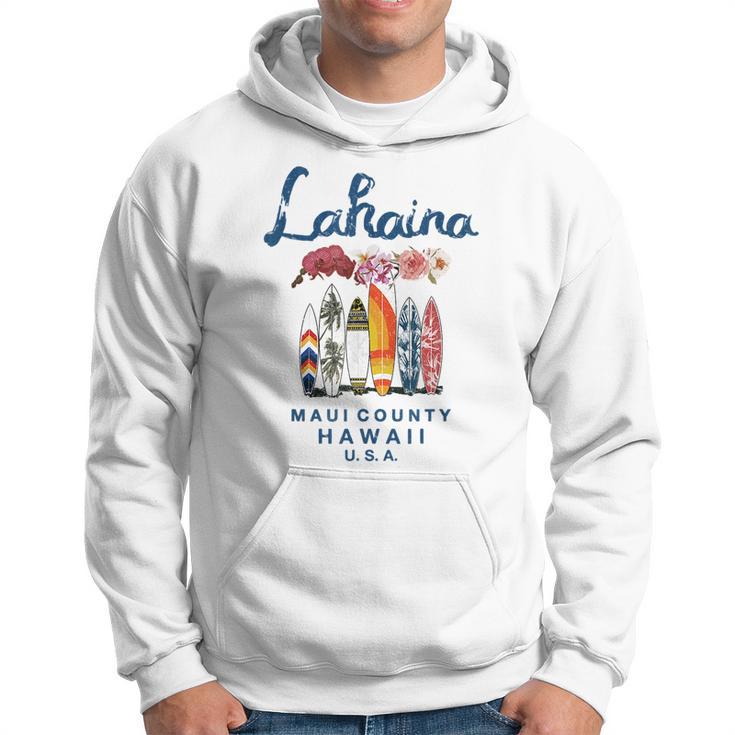 Hawaii Lahaina Maui Vintage Surfing Hawaiian Hoodie