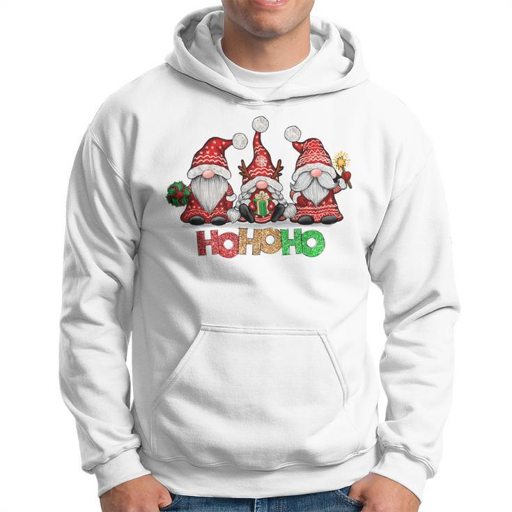 Ho Ho Ho Merry Christmas Santa Claus Gnome Reindeer Holidays Hoodie