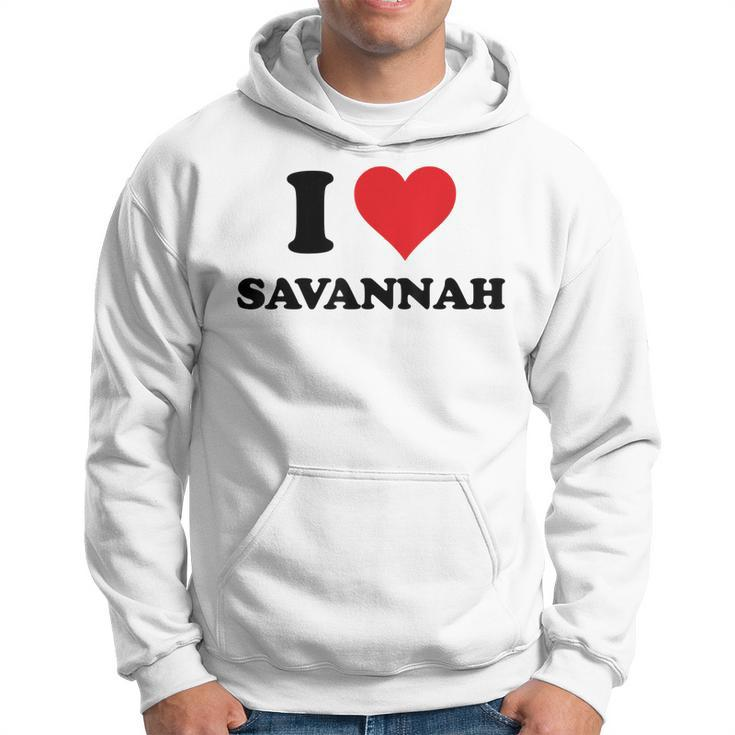 I Heart Savannah First Name I Love Personalized Stuff Hoodie