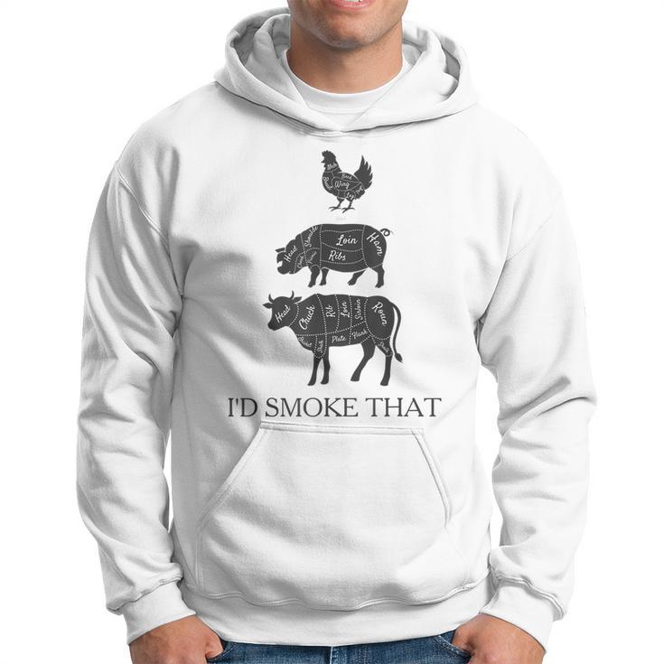 Id Smoke That Barbecue Grilling Bbq Smoker Gift  Gift For Mens Hoodie
