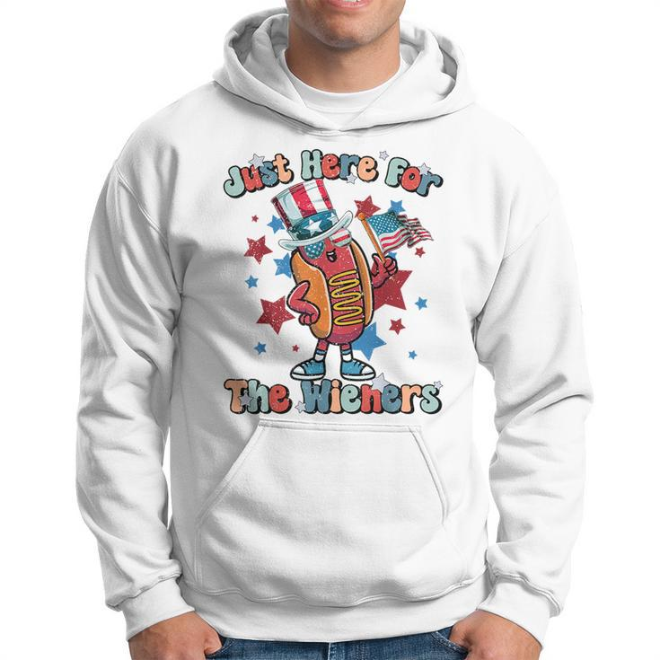 Im Just Here For The Wieners Hot Dog 4Th Of July  Men  Hoodie