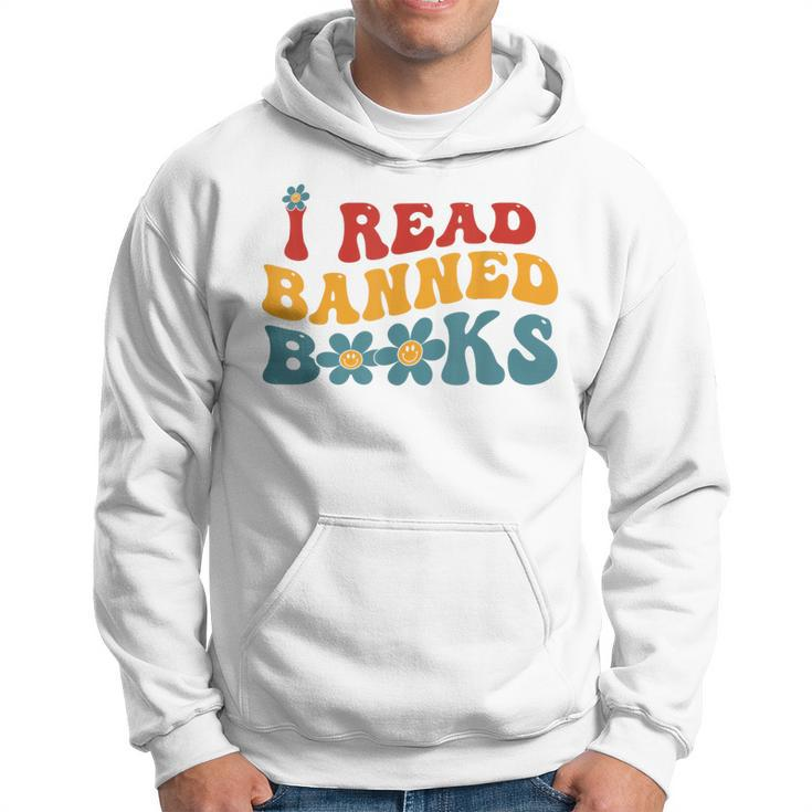 Im With The Banned Book Lover I Read Banned Books Groovy Hoodie