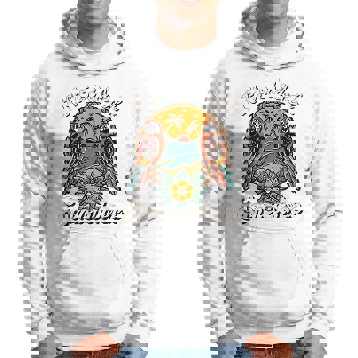 It's 5 O’Clock Somewhere Parrot Summer Beach Sunset Drinking Hoodie