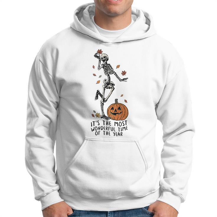 It's The Most Wonderful Time Of The Year Skeleton Halloween Hoodie