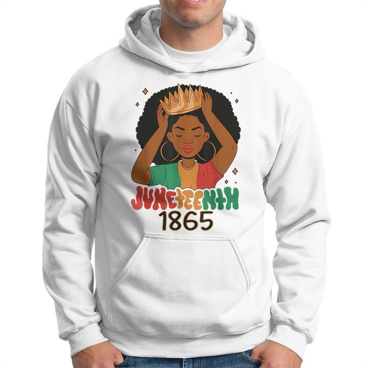 Junenth Is My Independence Day Black Queen African Girl Hoodie