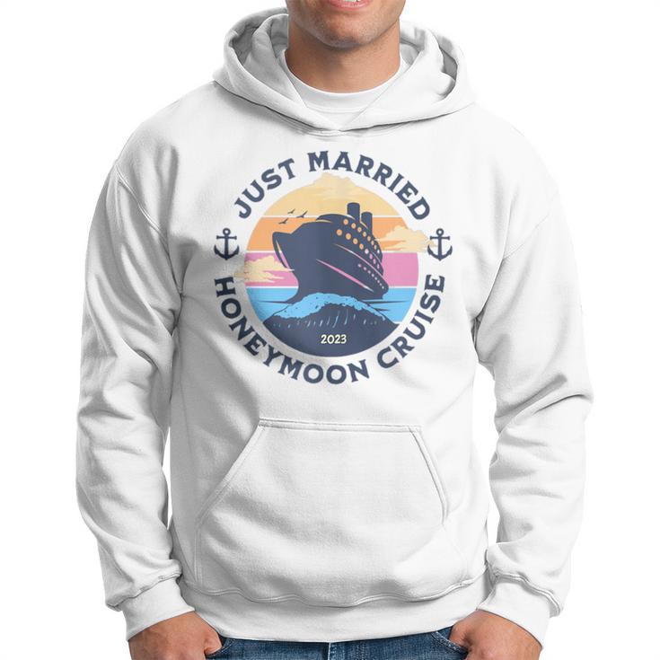 Just Married Honeymoon Cruise 2023 Couple Matching  Hoodie