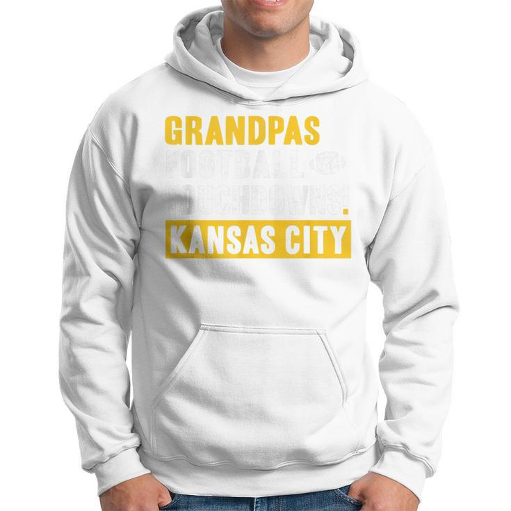 Kc Grandpa Touchdown Football Kansas City Gift For Dads Day Hoodie