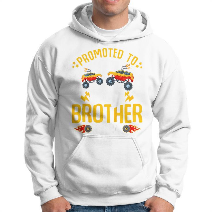 Kids Promoted To Big Brother 2024 Monster Truck Boys Toddlers Funny Gifts For Brothers Hoodie
