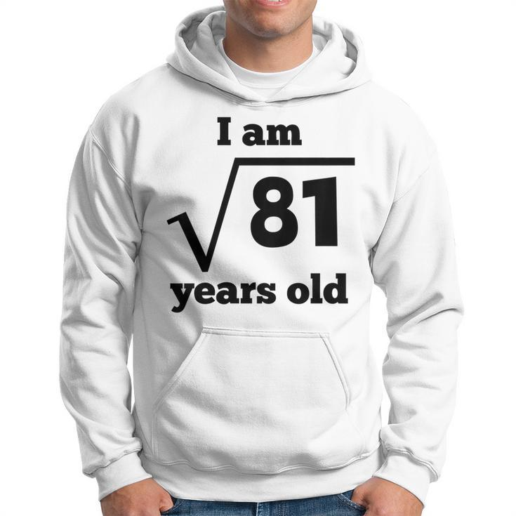 Kids Square Root 9 Years Old Funny 9Th Birthday  For Kids Hoodie
