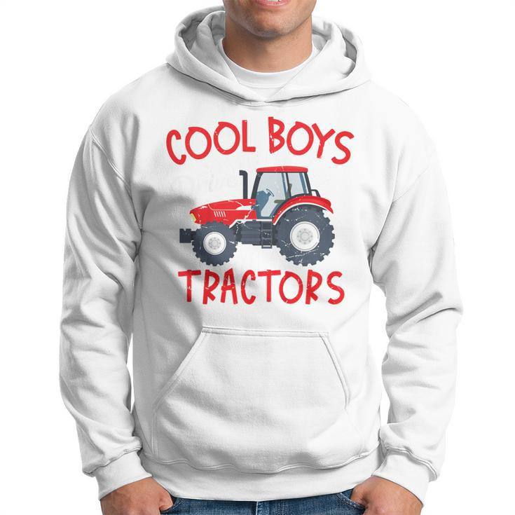 Kids Tractor Boy Young Farmer Cool Boys Drive Tractors Hoodie